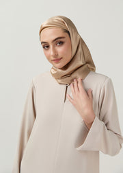 Latte Elegance Tunic in Ivory – Modest Fashion by Minnaba